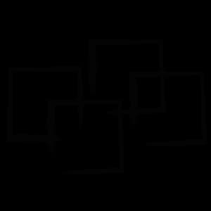 Geometric illustration of overlapping offset squares